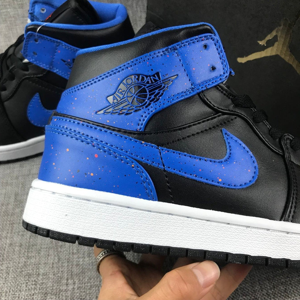 Jordan Air Jordan 1 Mid Black Game Royal Sneakers
