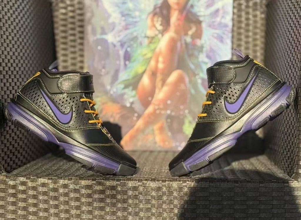 Nike Kobe 2 Hollywood Nights Black Purple High-Top Sneakers