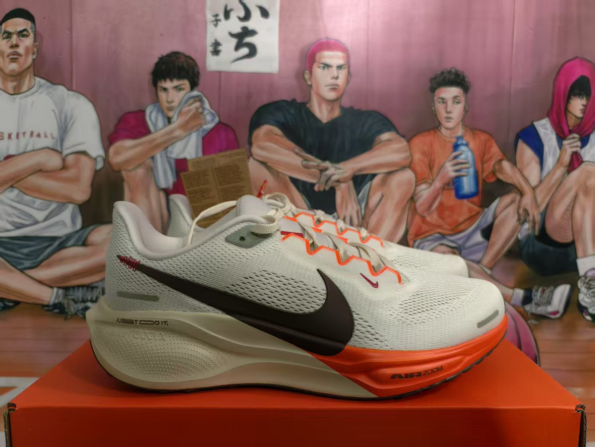 Nike Air Zoom Running Shoes White Black Orange