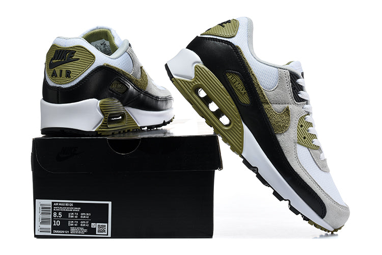 Nike Air Max 90 QS Sneakers in White, Black and Olive