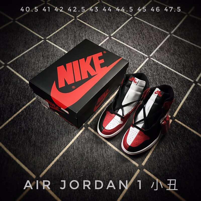 Air Jordan 1 High-Top Sneakers Black Red White