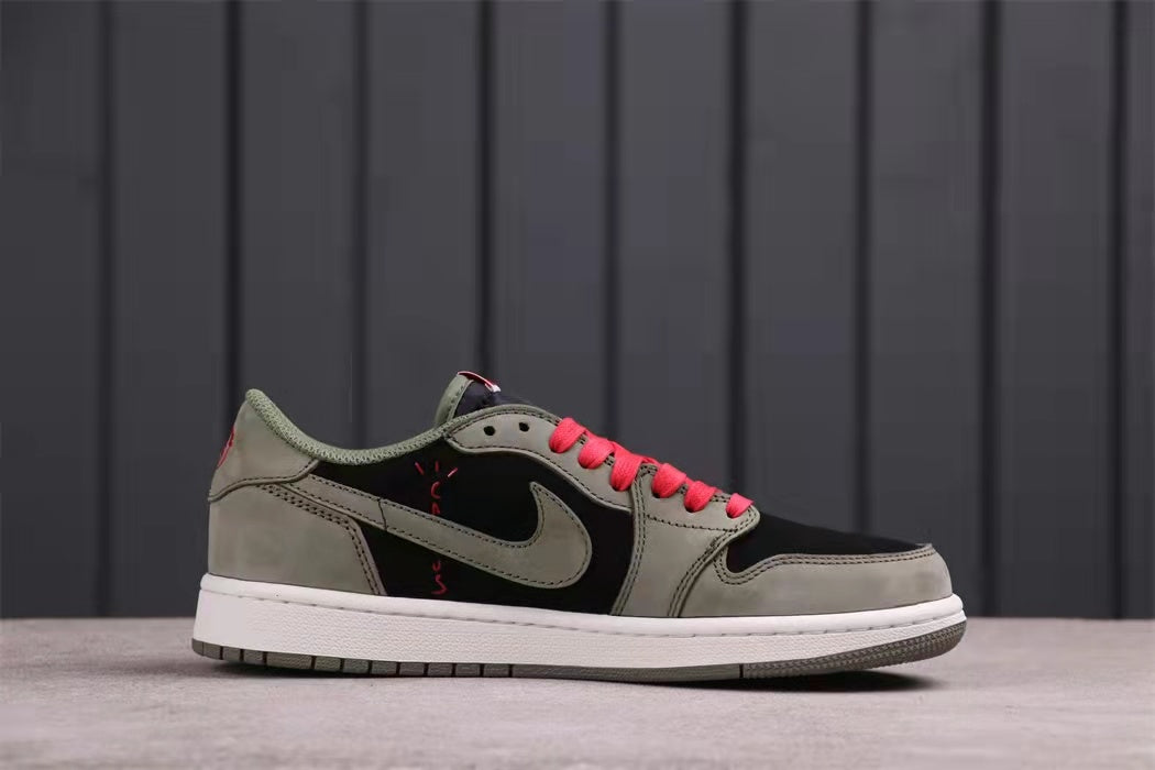 Jordan 1 Low Travis Scott Black Grey Sneakers CQ4277-008