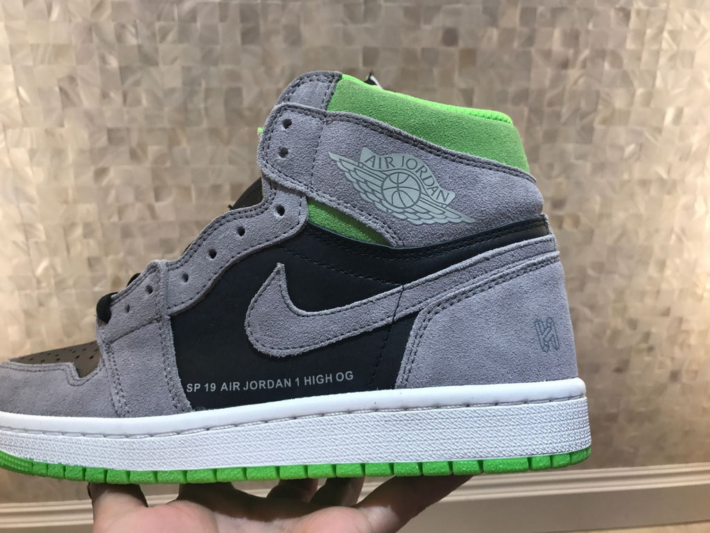 Jordan 1 High Grey Green Sneakers 555088-070