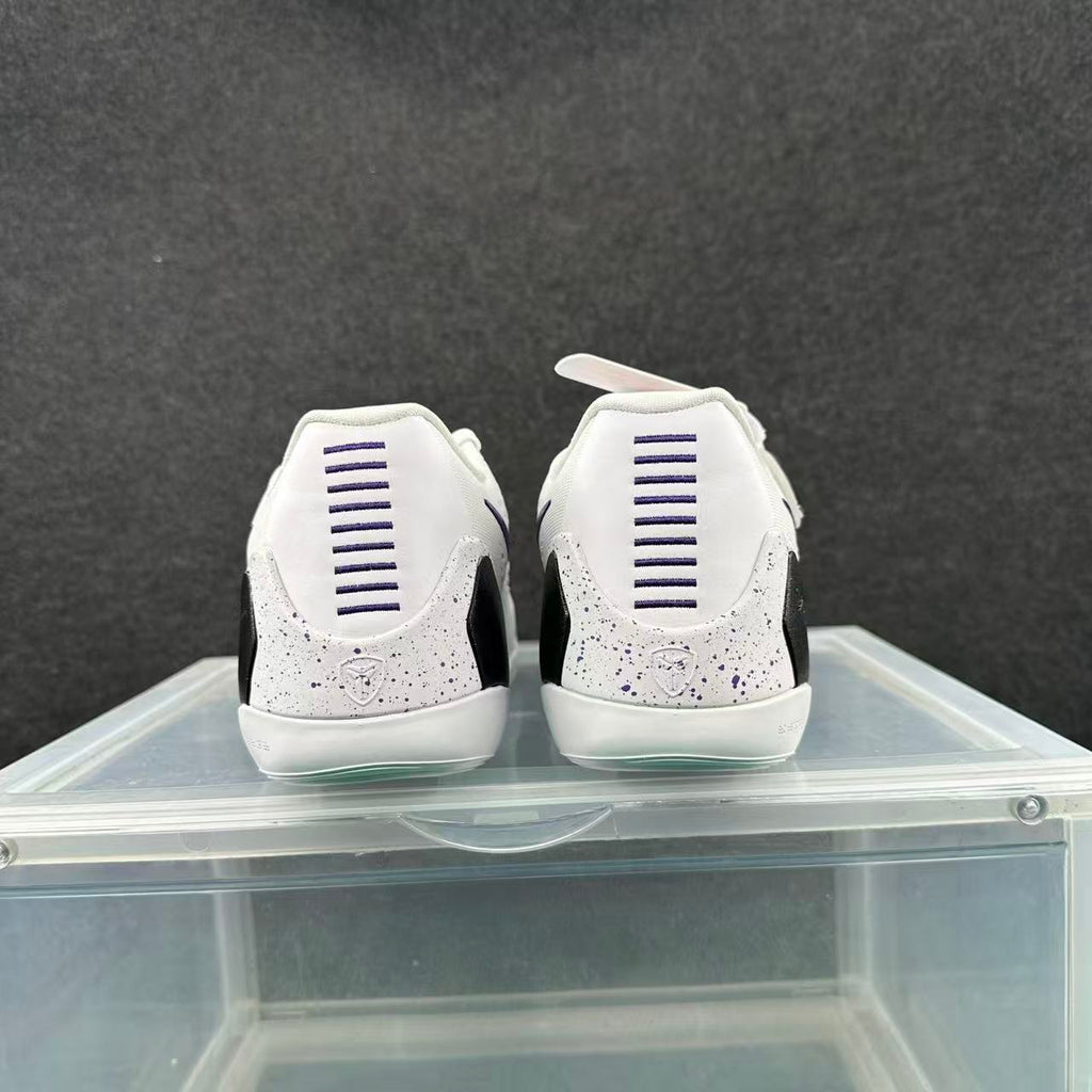 Nike Kobe 9 Low Basketball Shoes White Purple