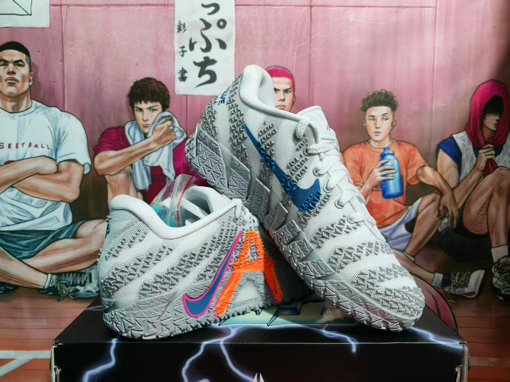 Nike Basketball Sneakers Gray and Orange
