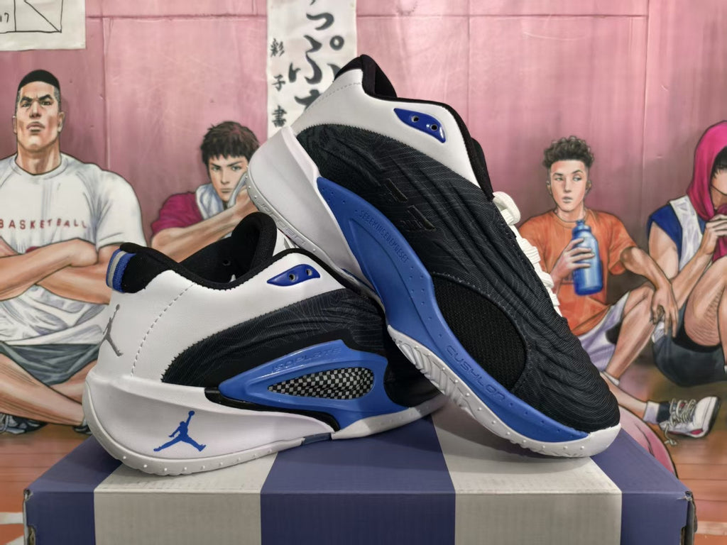 Jordan Luka 4 Basketball Shoes Black Blue White