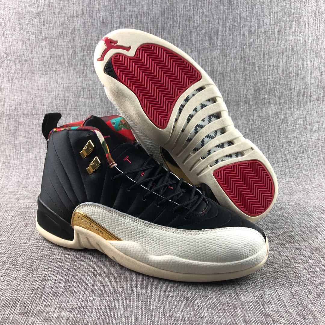 Jordan Air Jordan 12 CNY Black Multicolor High-Top Sneakers
