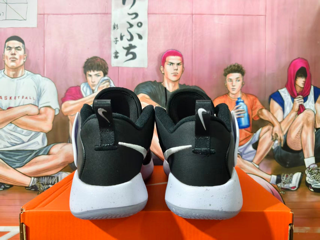 Nike Basketball Shoes Black White Silver
