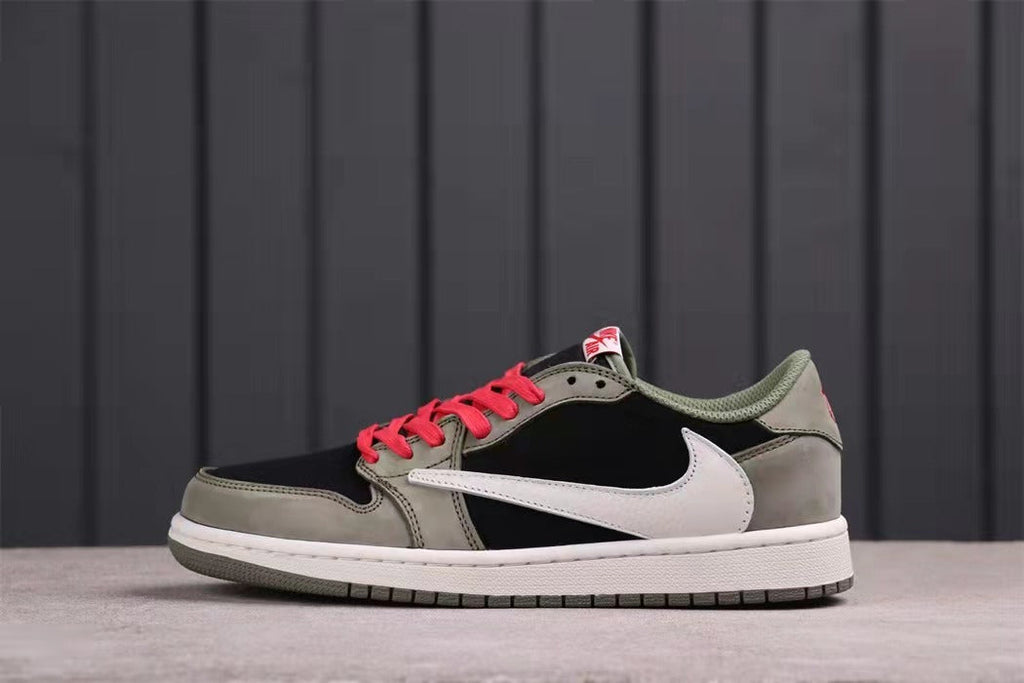 Jordan 1 Low Travis Scott Black Grey Sneakers CQ4277-008