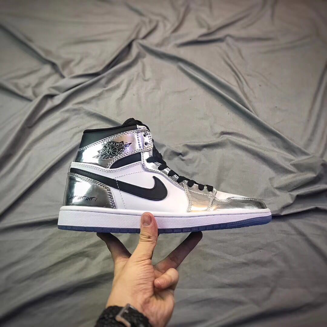 Jordan Air Jordan 1 Pass the Torch White Silver High-Top Sneakers