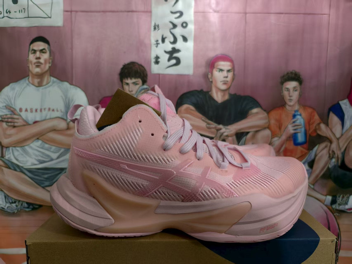 ASICS Pink Basketball Sneakers
