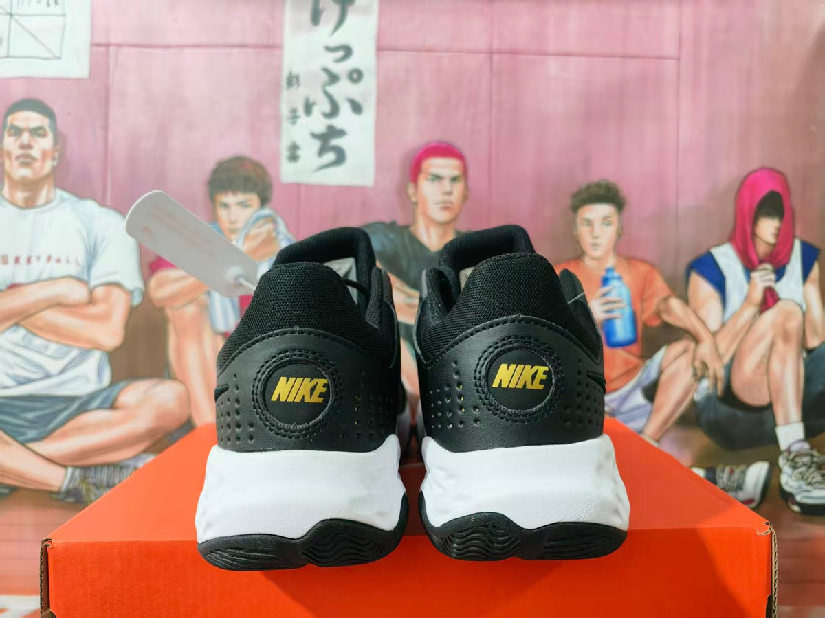 Nike Black Gold Basketball Sneakers