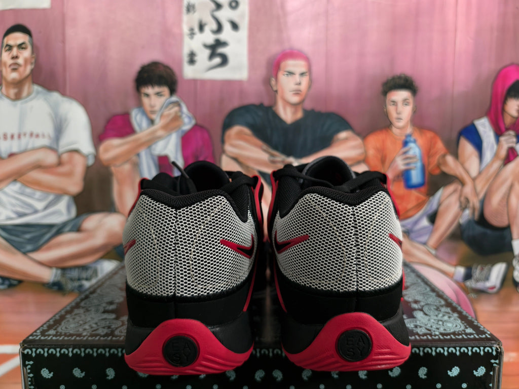 Nike Black White Red Basketball Sneakers