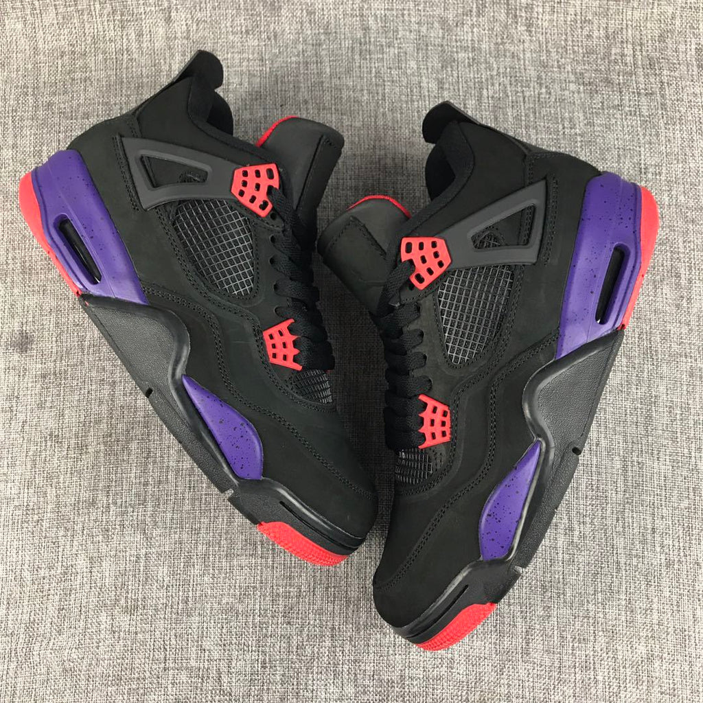 Jordan Air Jordan 4 Black Purple Red Sneakers