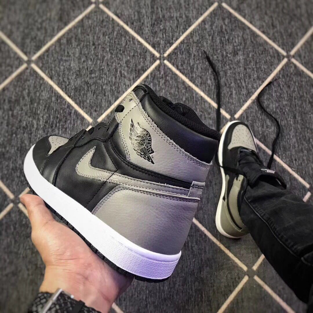 Air Jordan 1 Shadow High-Top Sneakers Black Grey