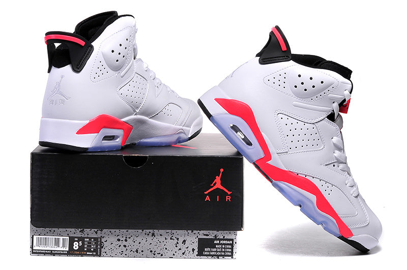 Jordan Air Jordan 6 High-Top Sneakers White Red 384664-123
