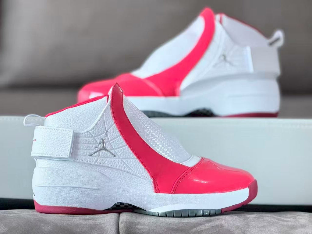 Jordan 19 White Red High-Top Sneakers