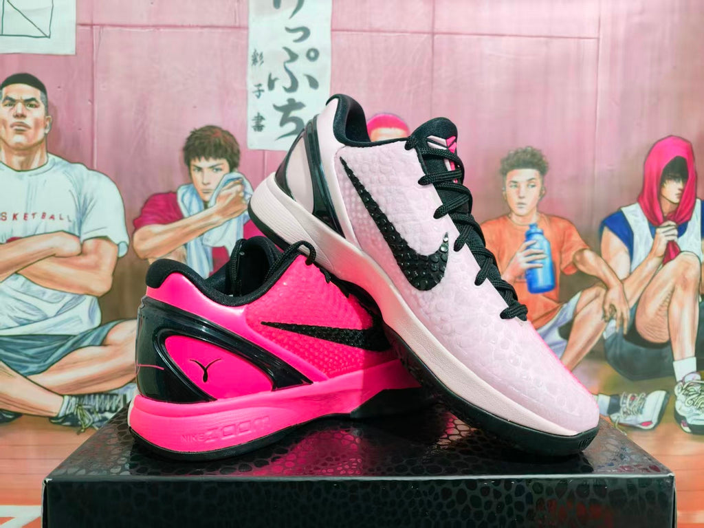 Nike Zoom Basketball Shoes Pink Black White