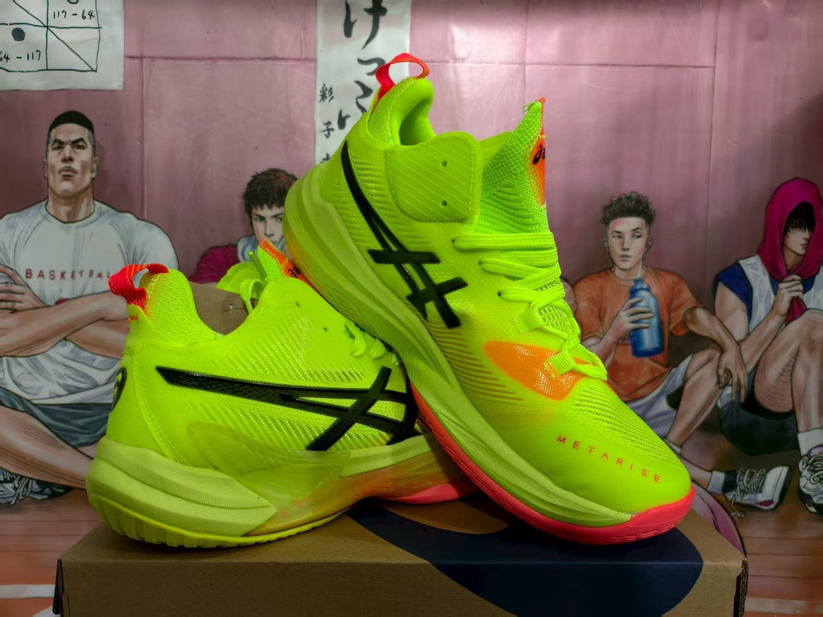 ASICS METARISE Basketball Shoes Fluorescent Green