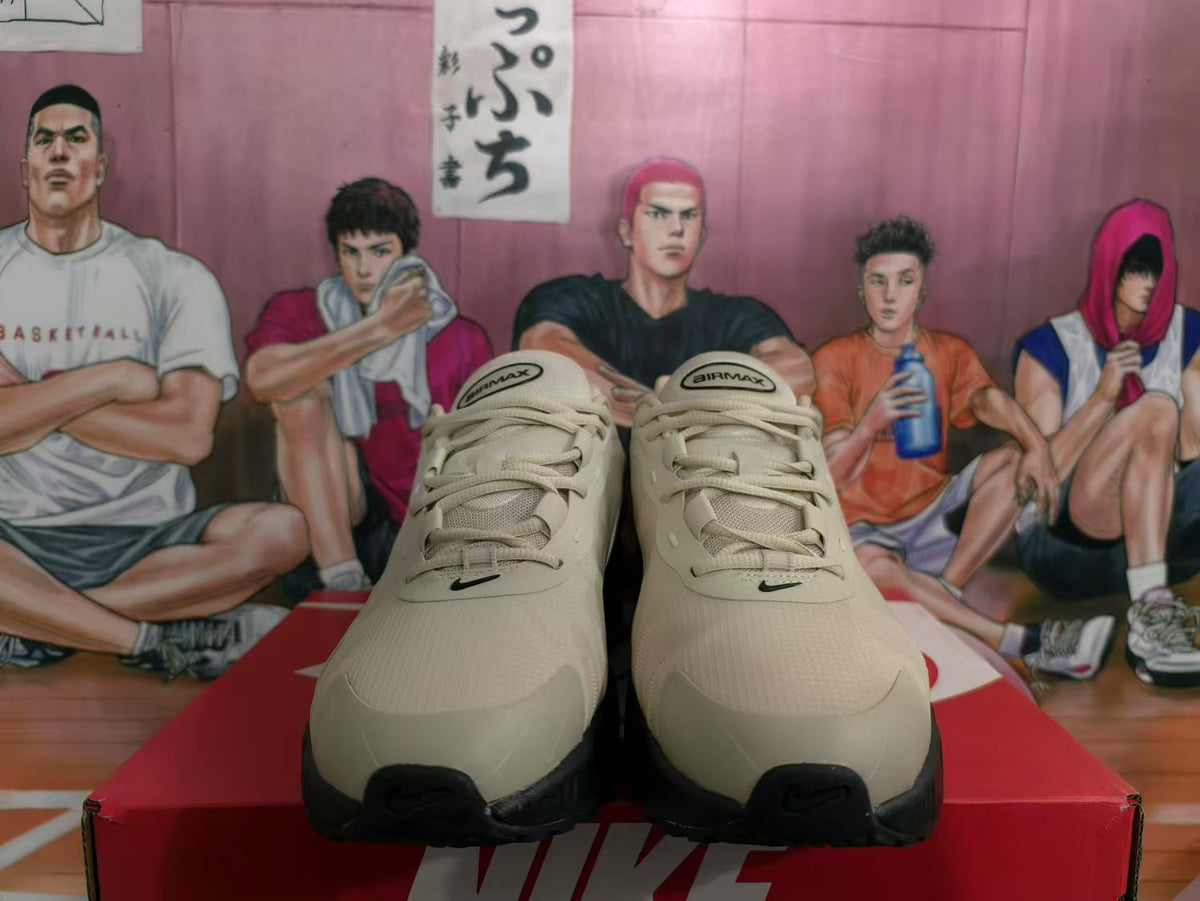 Nike Air Max Sneakers Beige and Black