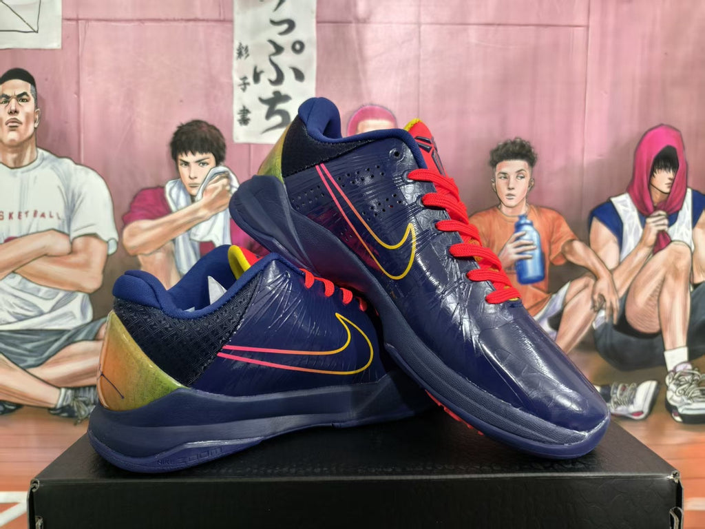 Nike Clark PE Basketball Sneakers Navy Red