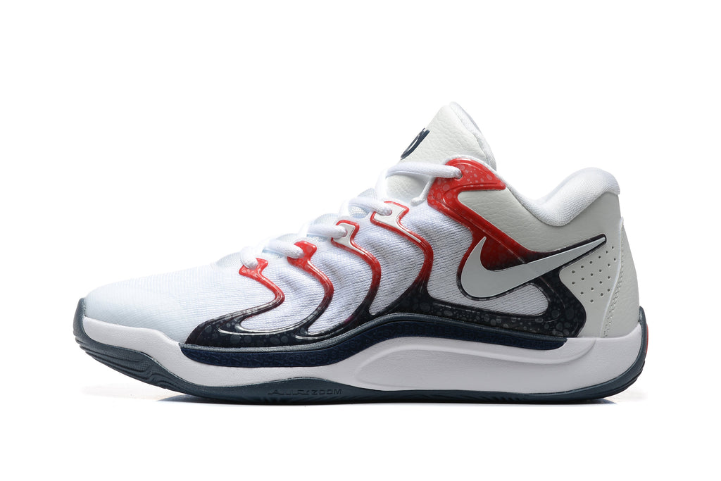 Nike KD Basketball Sneakers White Red Black 876-13