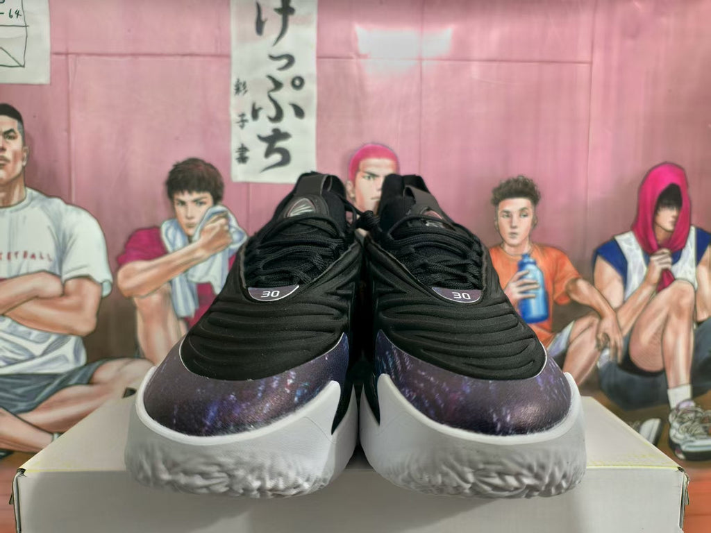H-Flow Black Purple Basketball Sneakers