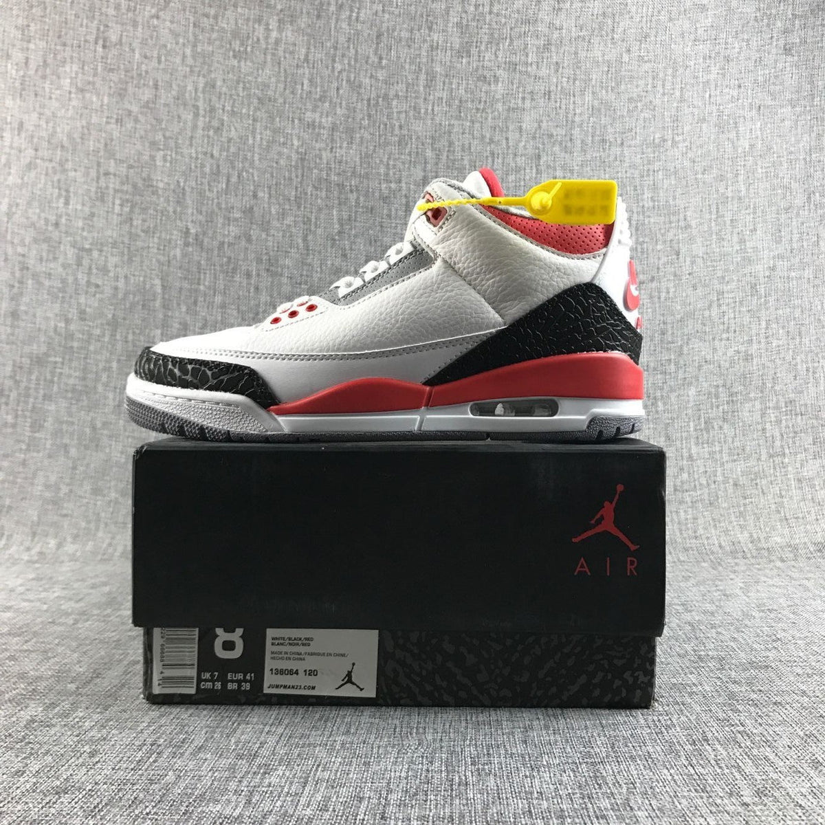 Jordan Air Jordan 3 White Red Black Sneakers