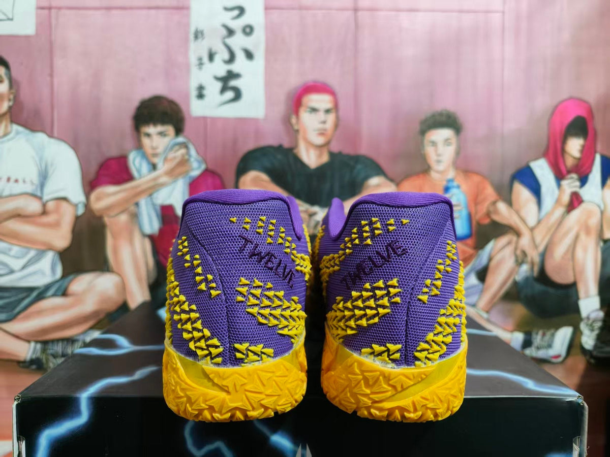 Nike Ja 1 Basketball Shoes Purple and Yellow LSU Style