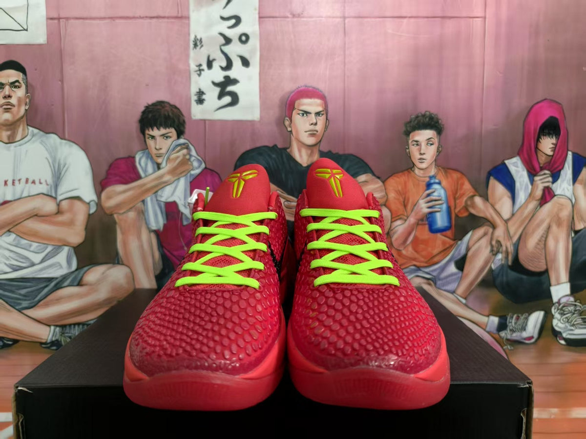 Nike GT Reverse Green Hornet Basketball Sneakers Red