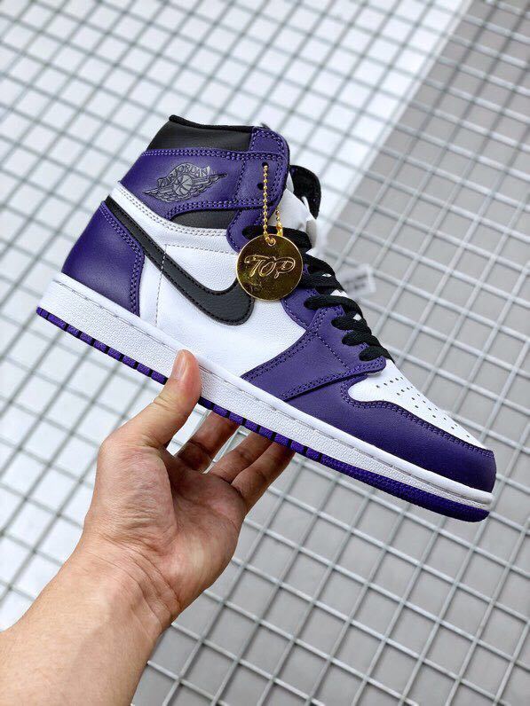 Nike Air Jordan 1 High OG Court Purple Sneakers 555088-500