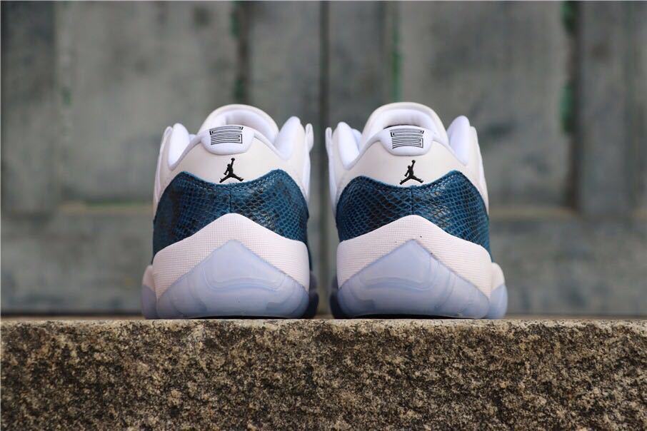 Jordan Air Jordan 11 Low Navy Snakeskin Sneakers