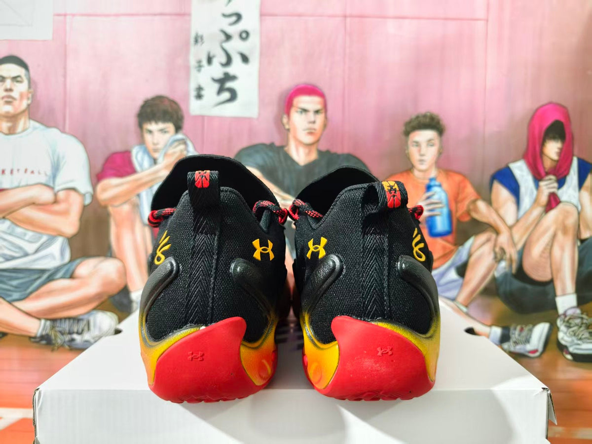 Under Armour Basketball Sneakers Black Yellow Orange