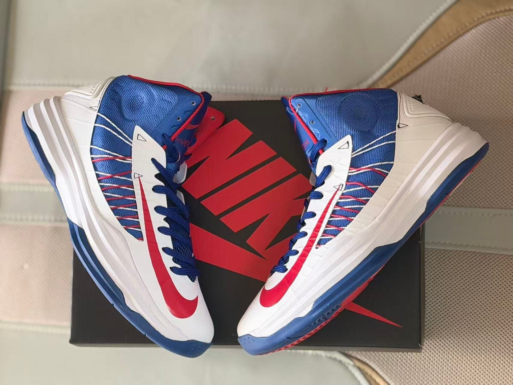 Nike HD2012 Basketball Sneakers White Blue Red