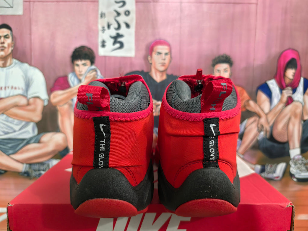 Nike Red and Black High-Top Sneakers