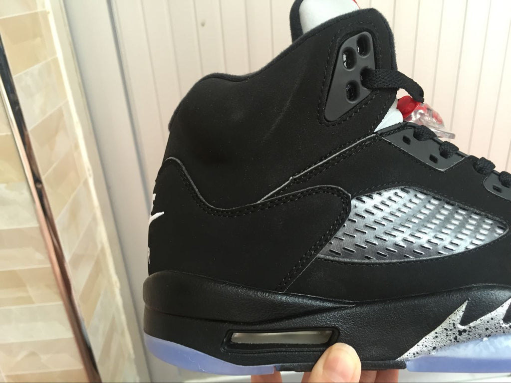 Jordan Air Jordan 5 High-Top Sneakers Black Silver