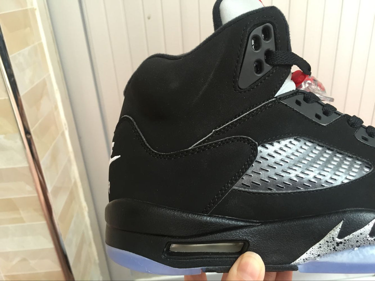 Jordan Air Jordan 5 High-Top Sneakers Black Silver