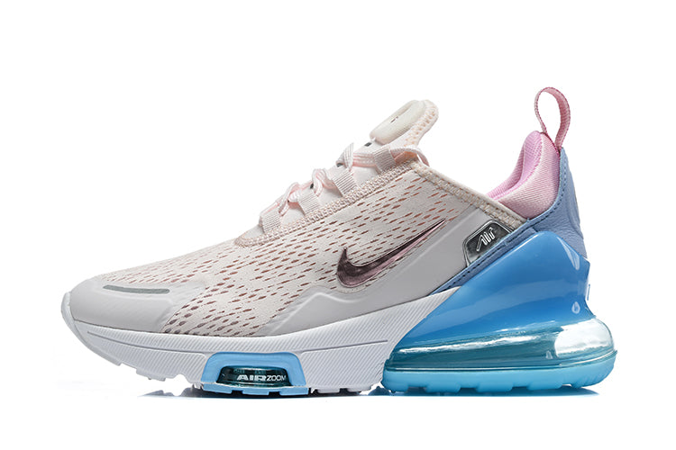 Nike Air Max 270 Premium Sneakers White Pink Blue