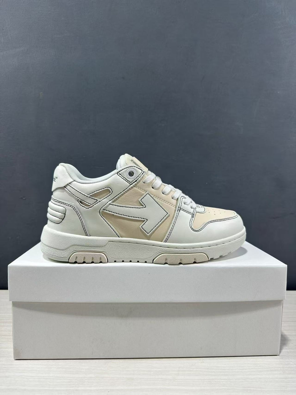 Off-White Out Of Office Low-Top Sneakers Cream White
