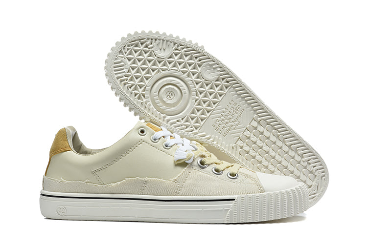 Maison Margiela Replica Low-Top Sneakers in Cream and Tan