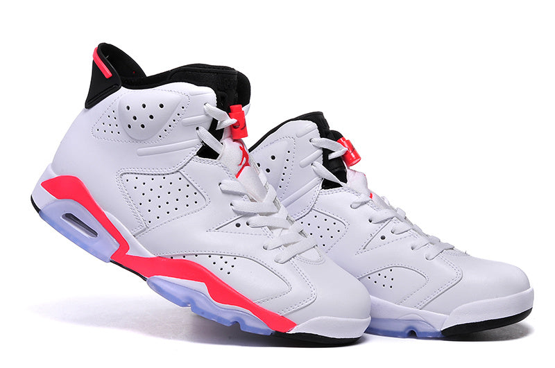 Jordan Air Jordan 6 High-Top Sneakers White Red 384664-123