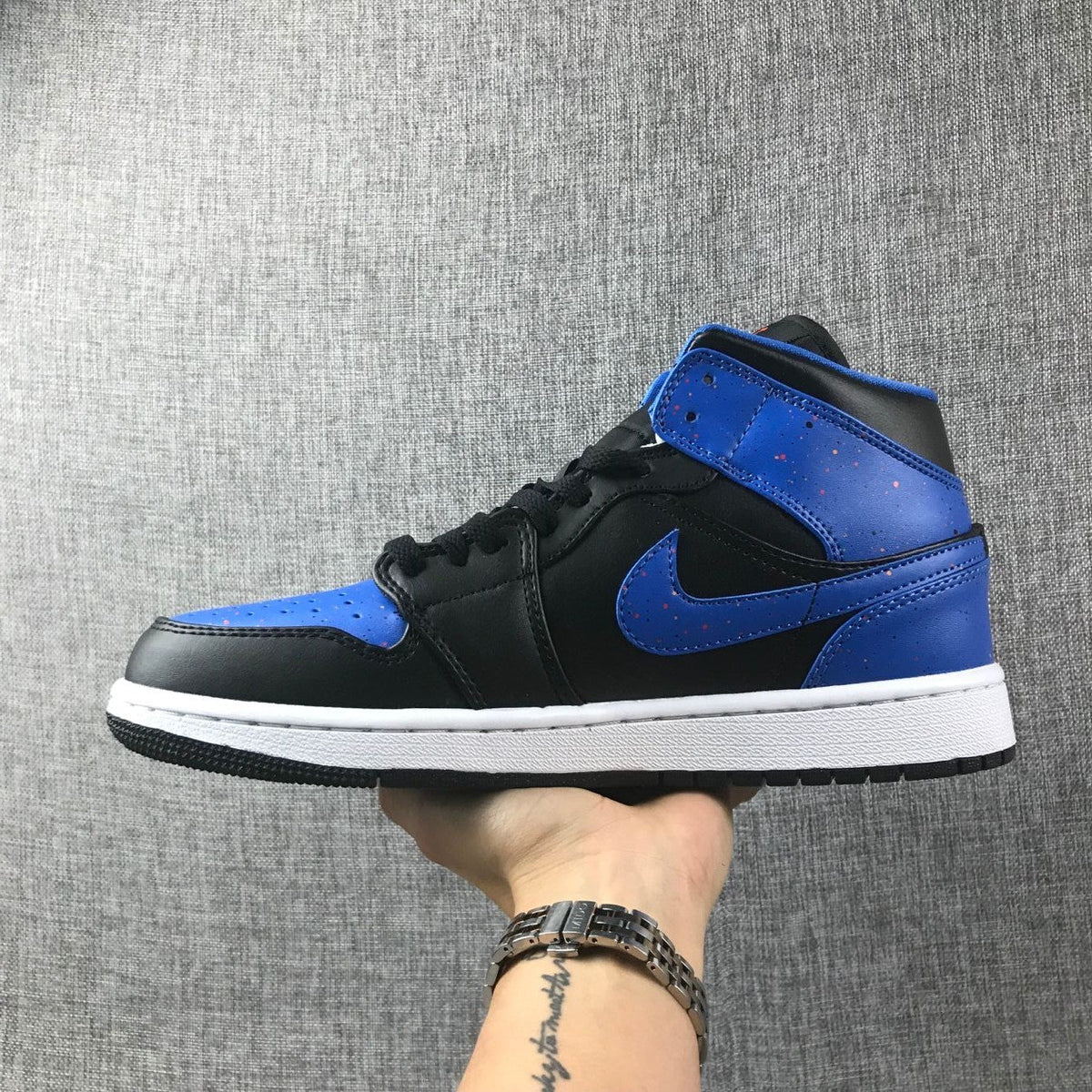 Jordan Air Jordan 1 Mid Black Game Royal Sneakers