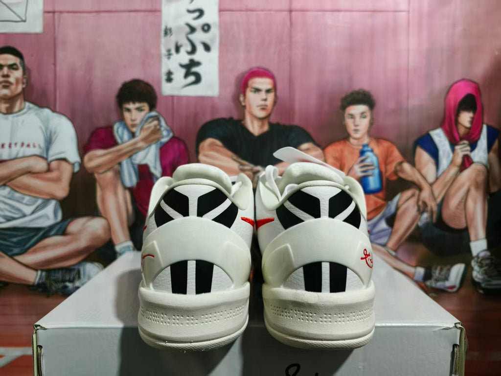 Nike Basketball Sneakers White Black Red