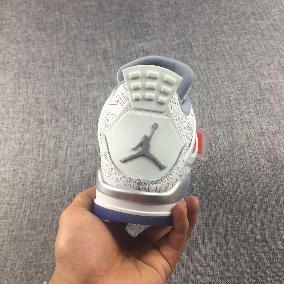 Jordan Air Jordan 4 Laser White Platinum Sneakers