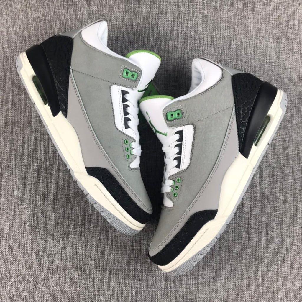 Jordan Air Jordan 3 Chlorophyll Gray Sneakers 136064-006