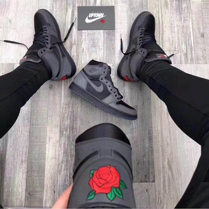 Jordan Air Jordan 1 High Black Rose Sneakers