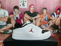 Jordan White Black Low-Top Sneakers