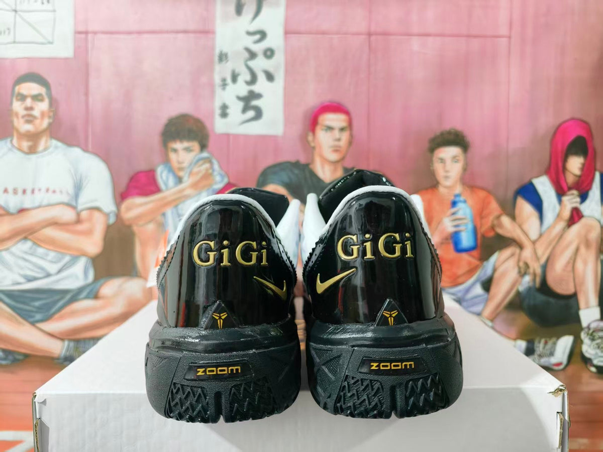 Nike GIGI Basketball Sneakers Black White