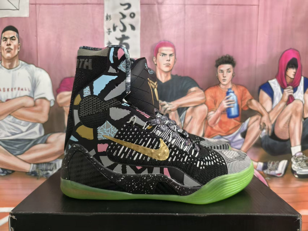 Nike Kobe Basketball Shoes Black Gold Multicolor