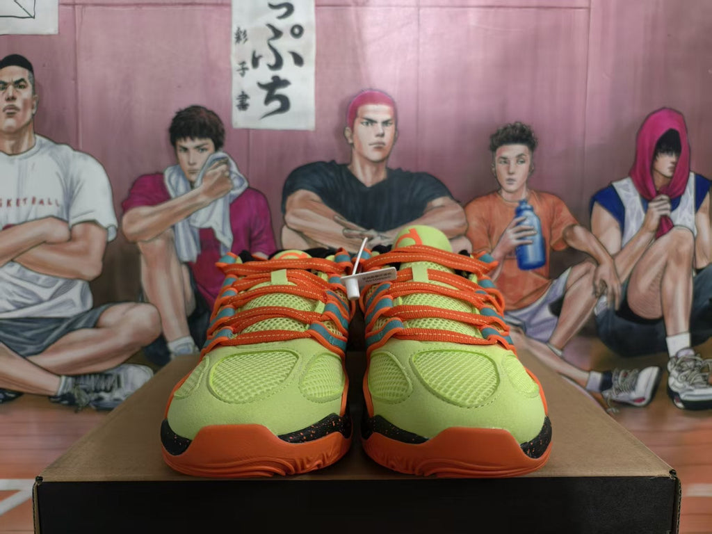 Nike Basketball Shoes in Lime Green, Teal and Orange